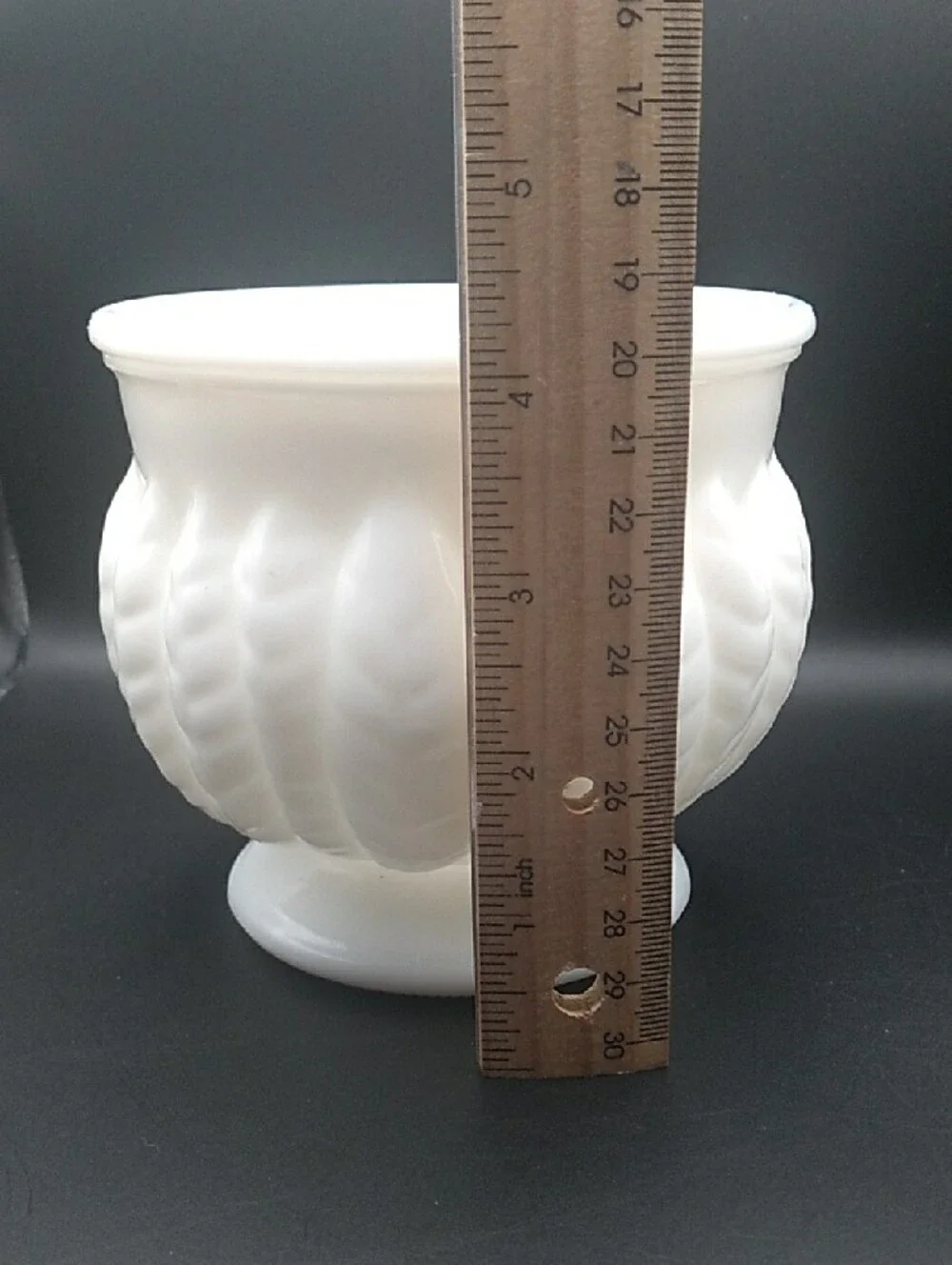 Vintage Randall Milk Glass Planter Vase (B8)